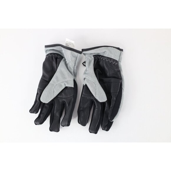 First Gear Womens Size XL Goat Leather Motorcycle Riding Driving Gloves Silver - Picture 2 of 4